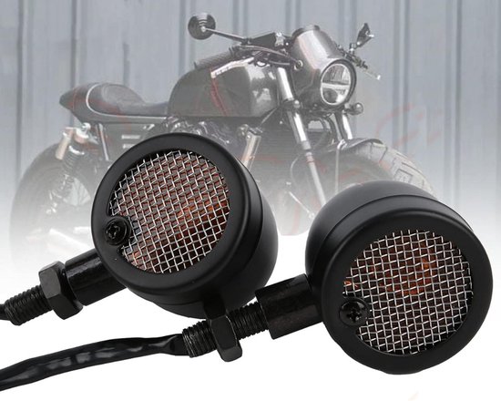 Motorfiets Richtingaanwijzer Grill, 4 Stuks Richtingaanwijzer Beschermhoes Aluminium Motorfiets Richtingaanwijzer Protector Guard Cover Vervanging