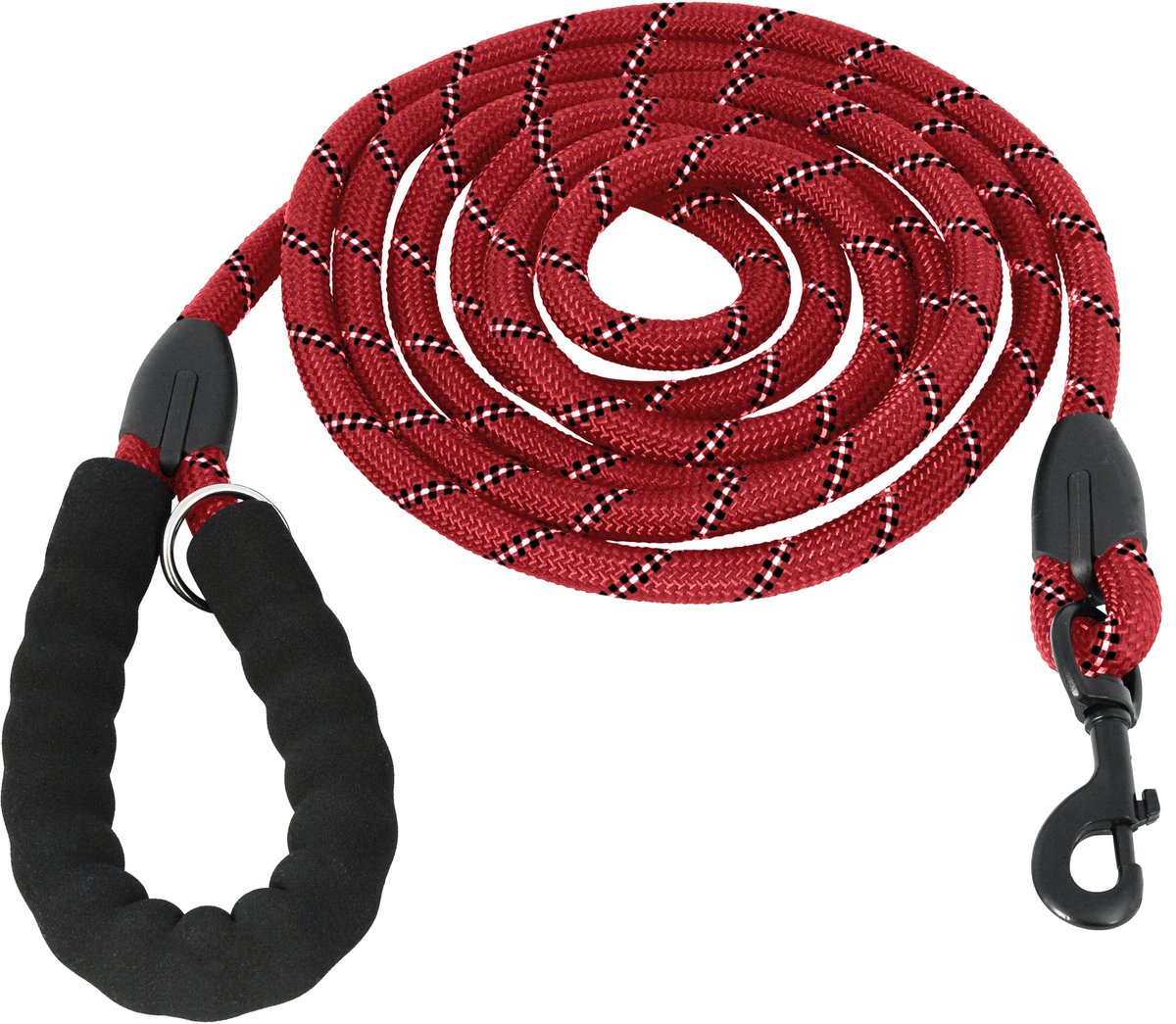 Bol.com KCMultisupplies Hondenriem 3 Meter - Reflecterende Hondenlijn - Met Gevoerd Handvat - Geschikt voor Grote en Kleine Hond... aanbieding