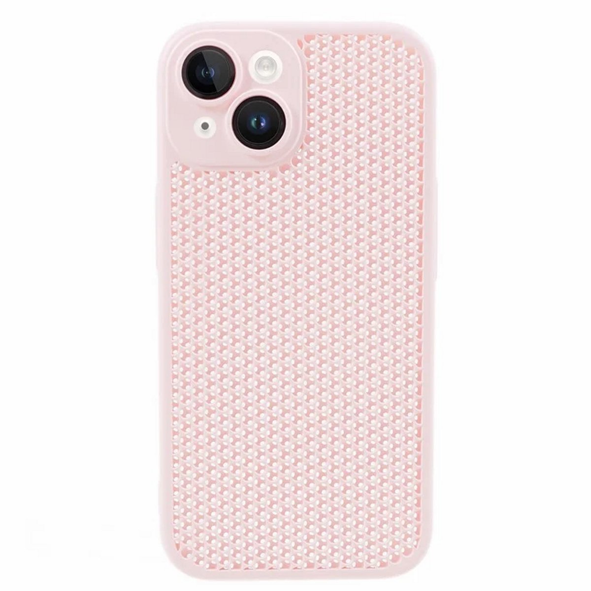 Cityhoesje - iPhone 15 - Kstdesign Icenets - Series Backcover, Heat Dissipation Hard - Roze