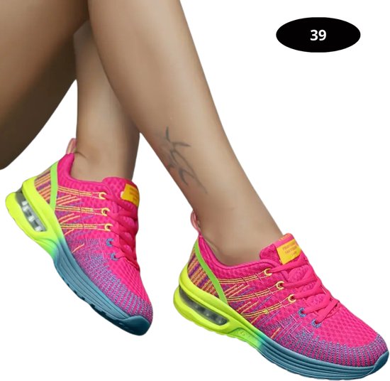 Nivard Tennisschoenen - Heren - Dames - Tenniskleding - Indoor - Outdoor - Roze - Maat 39