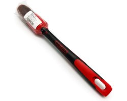 Ma-fra, Rode autodetailborstel maat 30 mm, Borstel voor het reinigen van alle oppervlakken binnen en buiten de auto, zoals aluminium velgen, kunststoffen, motorruimte, stuurwiel en stoelnaden