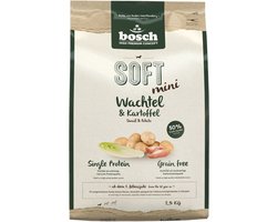 Bosch Soft Mini Hondenvoer Kwartel en Aardappel - 2,5 kg