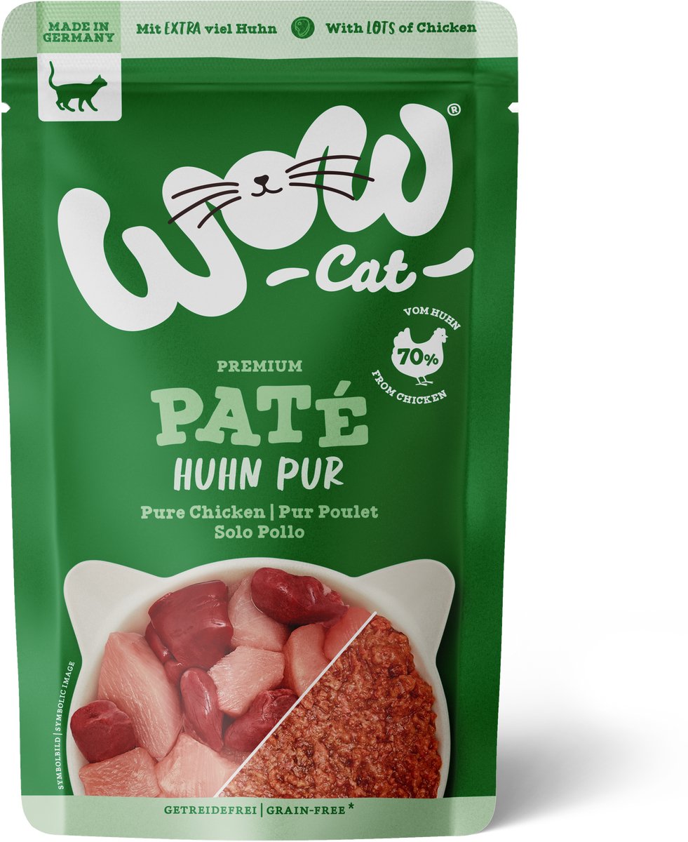 Wow WOW CAT - ADULT Pouchbeutel 12x125 | Huhn Pur