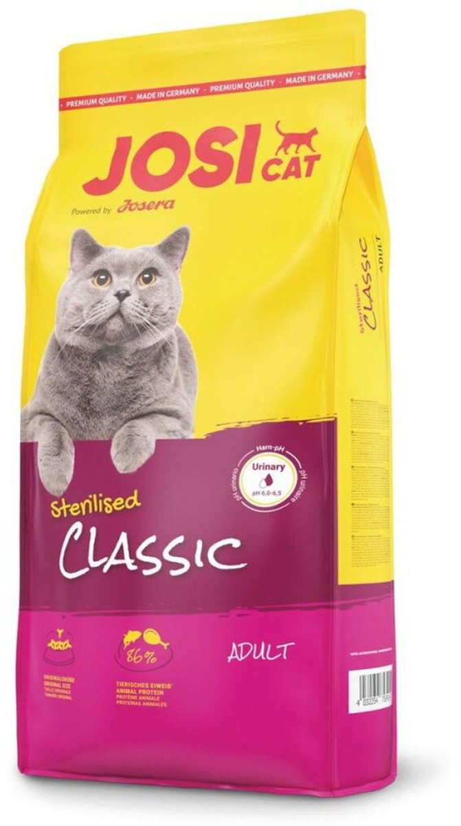 Josera Josera JosiCat Sterilised Classic - Kattenvoer - 10kg - Hoog Proteïne - Laag Vet