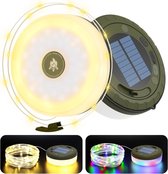 Buitenverlichting-kamperen lamp-2 in 1 oplaadbare buitenlamp - met 8 standen-Buitenverlichting-32,8ft waterdichte draagbare buitenlamp-Zonne-energie en USB-oplaadfunctie - Kamperen, wandelen en buitenverlichting