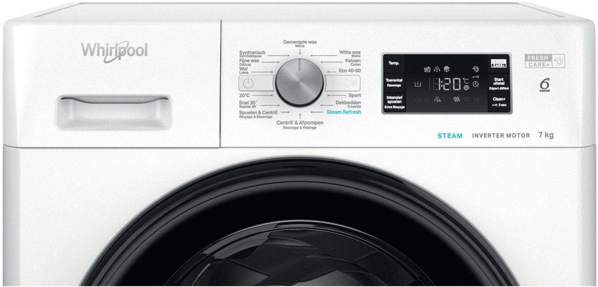 Whirlpool FFBBE 7469 BV wasmachine Voorbelading 7 kg 1351 RPM Wit — afbeelding 4
