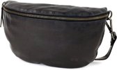Bear Design Maiky Leren Heuptas / Crossbodytas - Zwart