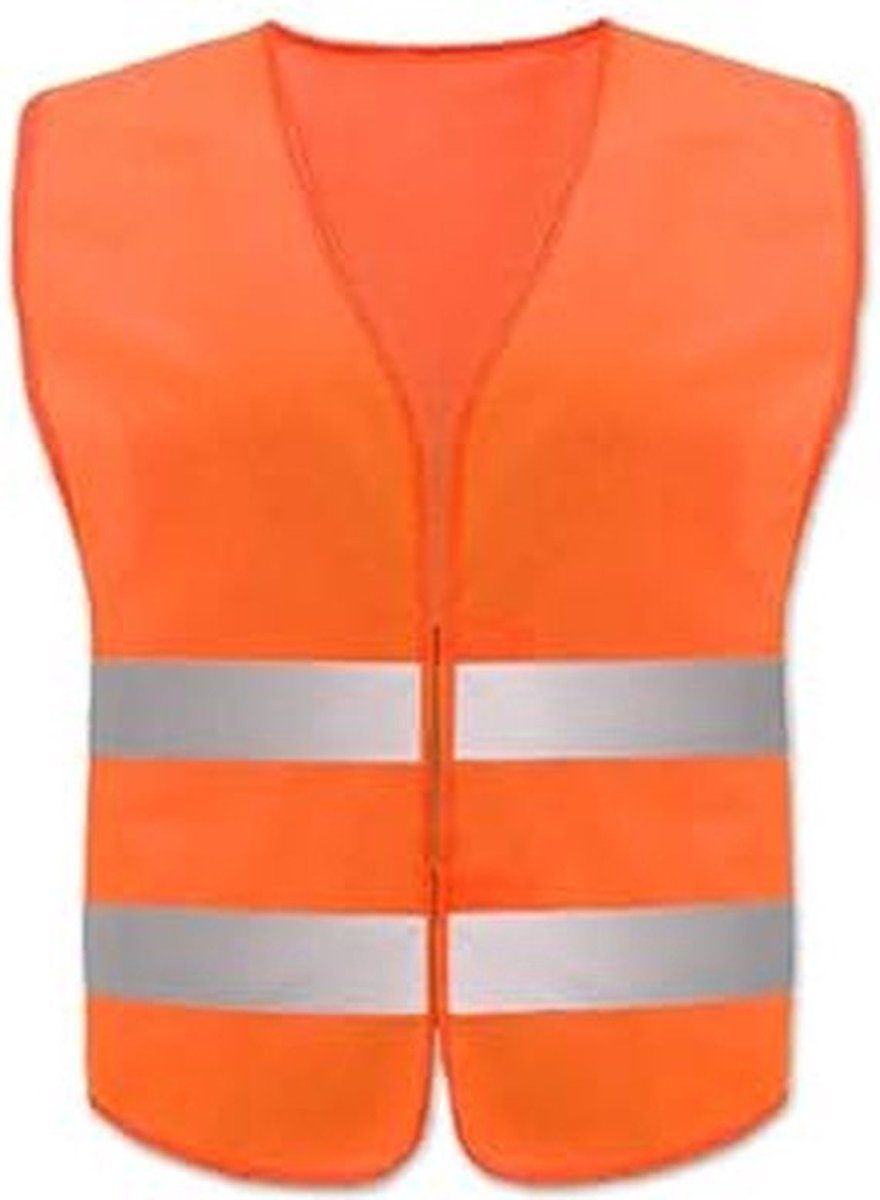 Doodadeals® - 1x Veiligheidshesje voor Volwassenen – Veiligheidsvest – Auto – Oranje Hesjes