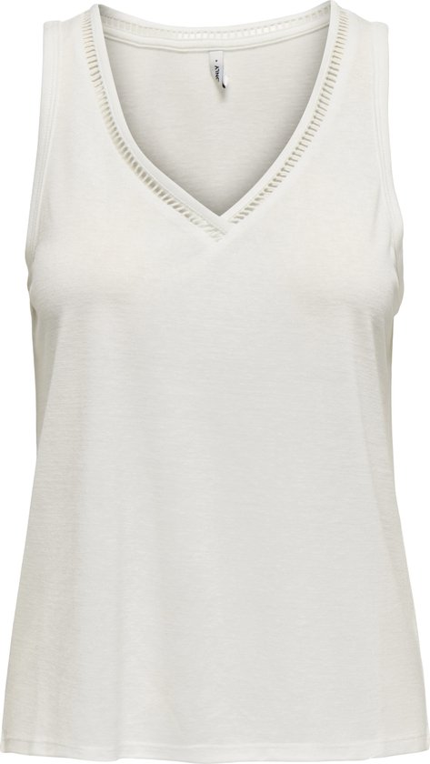 Only Top Onlpenny S/l V-neck Top Jrs 15320076 Cloud Dancer Taille Femme - XL