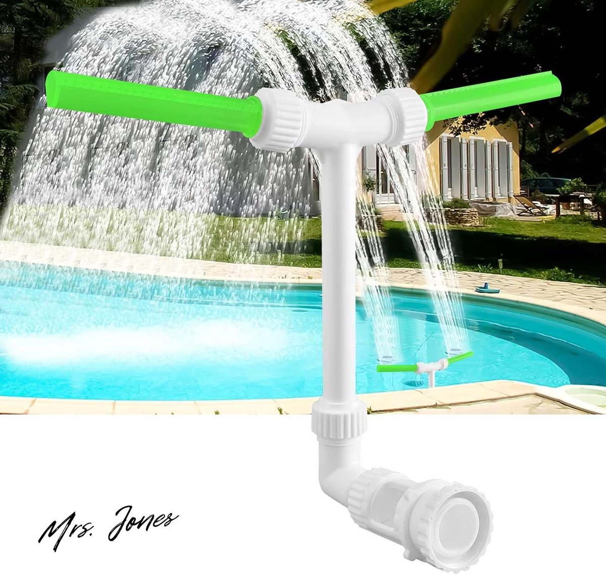 Mrs. Jones Waterval zwembadfontein 38 cm 22 inch dual spray verstelbaar sproeien waterfontein 360° fontein spa decoratie koeling . Mrs. Jones Waterval zwembadfontein 38 cm 22 inch dual spray verstelbaar sproeien waterfontein 360° fontein spa decoratie koeling .