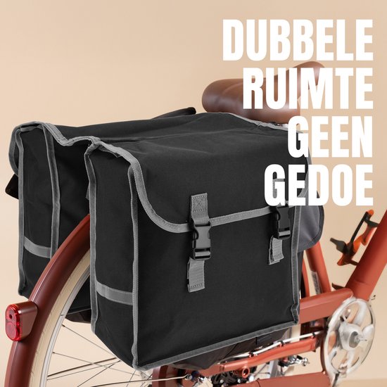 Dubbele Fietstassen Voor E Bike - Waterdicht Fietstassen - 31L - Zwart - Gebruik Hem Voor Stadfiets En Racefiets van Willex — afbeelding 2