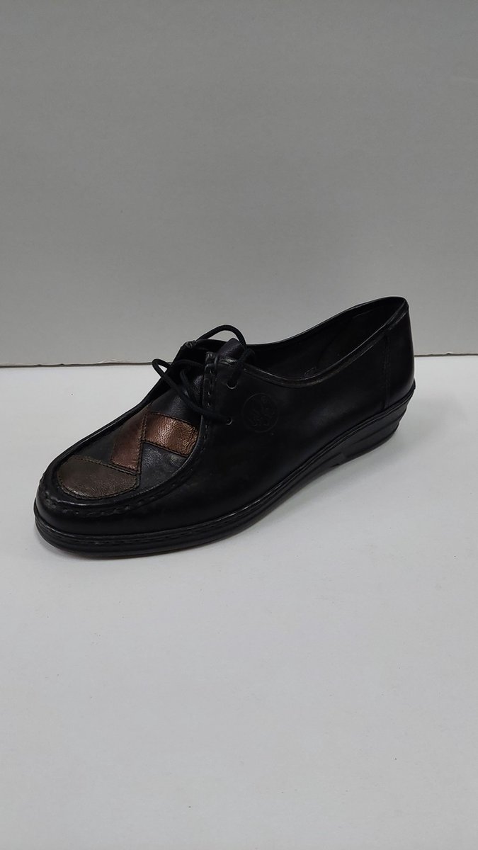 Rieker veterschoenen zwart bruin