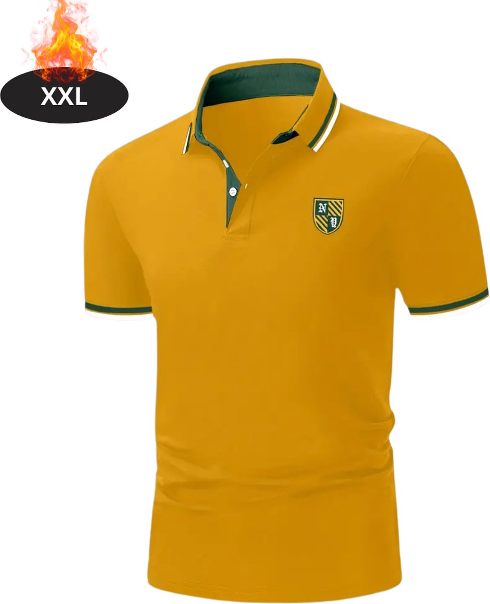Nivard Poloshirt Heren T-Shirt Heren Shirt Overhemd Polo Shirt Kurkuma