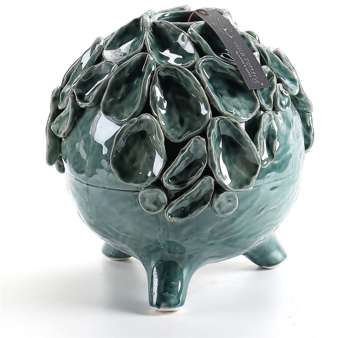 Blauwe Schelpenvaas Suus D21xH22