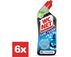 WC NET Gelcrystal Toiletreiniger - Blue Fresh - 6 flessen - Voordeelverpakking