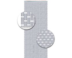Vliegengordijnenexpert Vliegengordijn Hulzen - Zilver 90 x 210 cm Op het kozijn