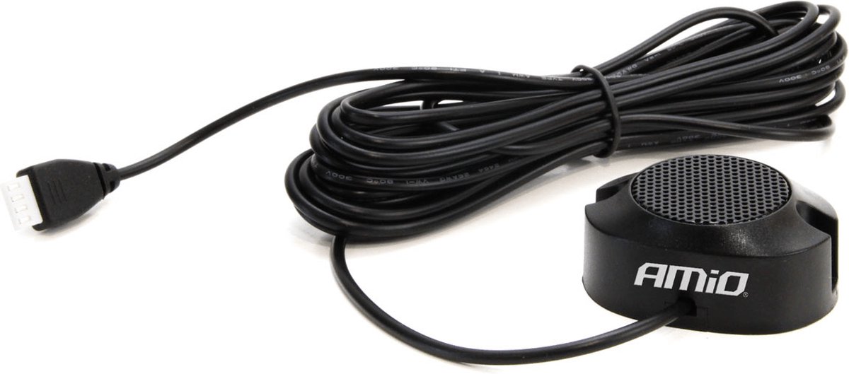 AMiO Parkeersensor Interieur Pieper 12V Achteruitrijden Alarm Pieper Zwart