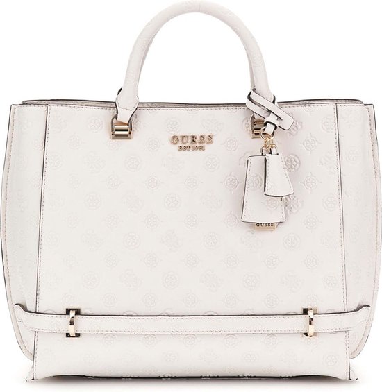 Buy Guess ZARELA LUXURY Debossed Tote Bag In Black | 6thstreet Saudi Arabia