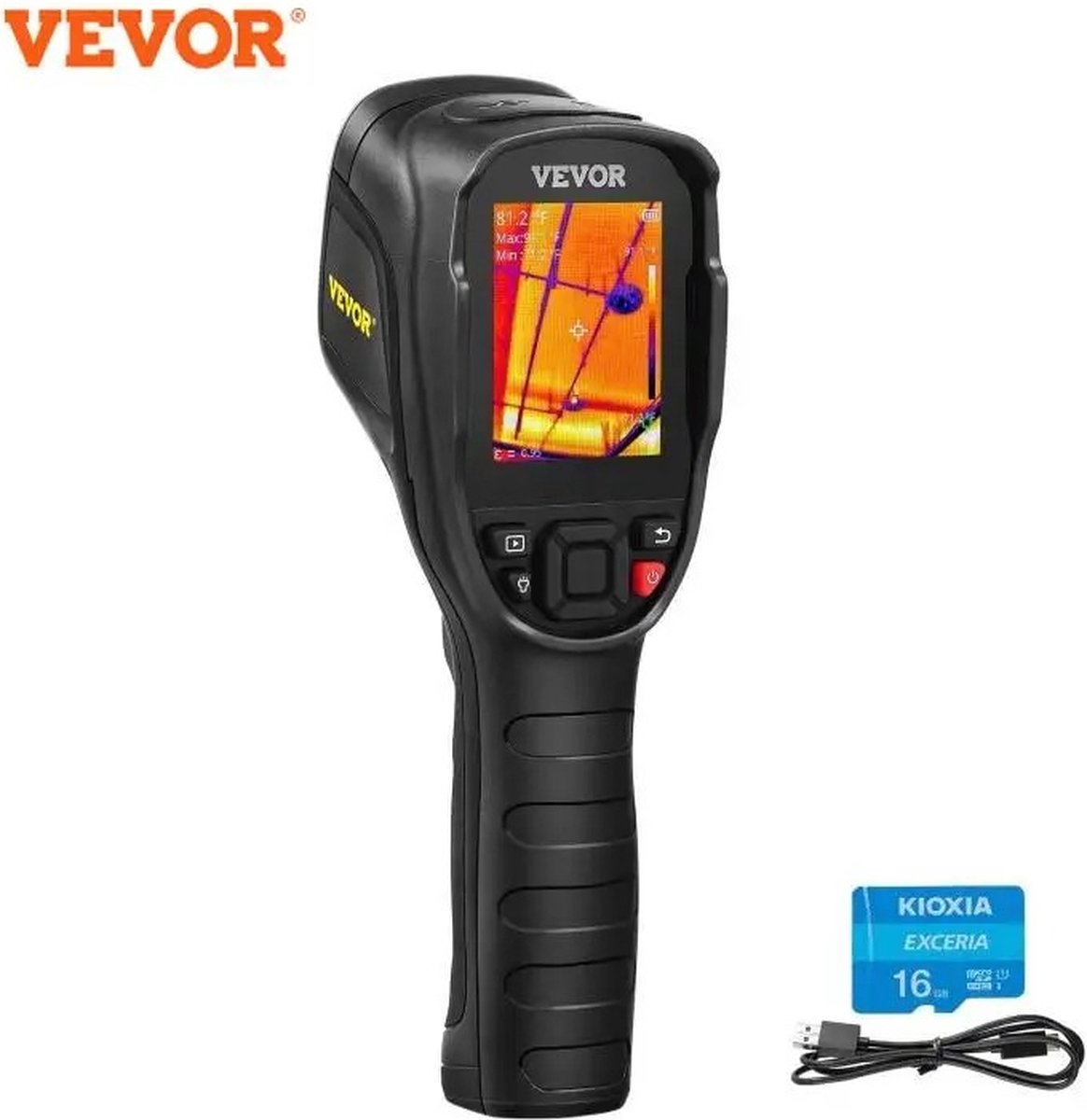 Warmte Camera - Warmte Beeld Camera - Warmte Meter - Temperatuur Camera - Temperatuur Beeld Camera - 40Mk - 40HZ - -4/350°C - 240x180 Pixels -