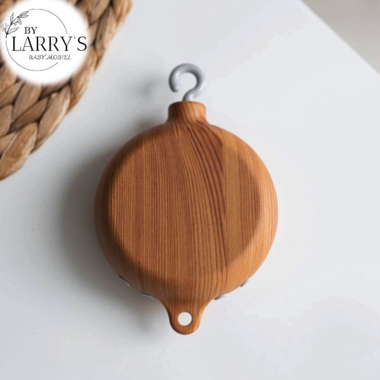 Larry's - Muziekmobiel Baby - Boxmobiel - Houtlook van Larry's — afbeelding 3