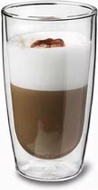 Elysora - Set de 6 Verres modernes à double paroi – 450 ml