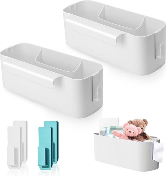 qhklew 2 Pack Bedplank voor Ophangen, Hangend Bed Organizer Opbergmand, Nachtkastje Bed Bedplank Bedtas Dozen met 2 Afneembare Haken voor Kantoor, School, Thuis, Slaapzaal, Stapelbed qhklew 2 Pack Bedplank voor Ophangen, Hangend Bed Organizer Opbergmand, Nachtkastje Bed Bedplank Bedtas Dozen met 2 Afneembare Haken voor Kantoor, School, Thuis, Slaapzaal, Stapelbed