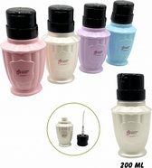 Bouteille distributrice à pompe vide Guardian Beauty - Récipient rechargeable de 200 ml pour manucure et pédicure - Récipients de salle de bain pour Shampooing, lotion, savons liquides et huiles essentielles - Couleur Wit