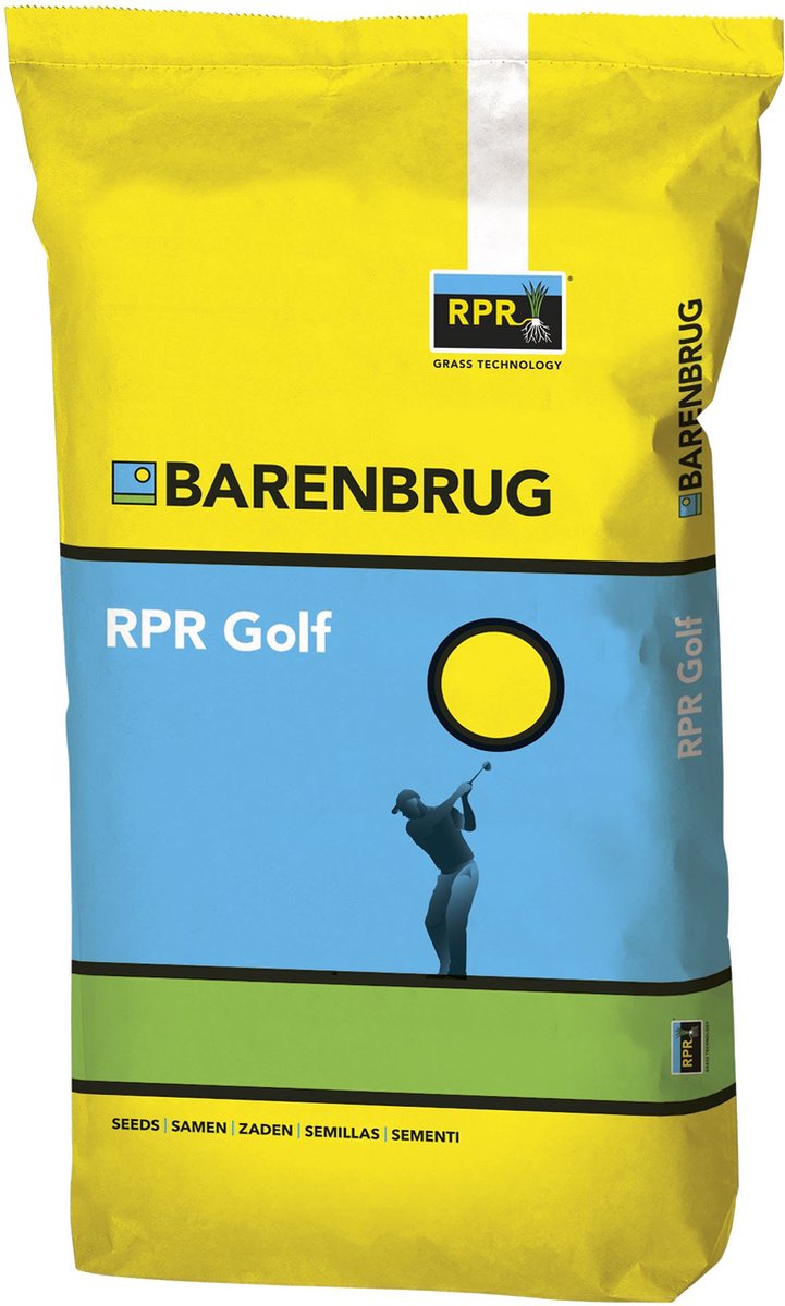 Barenbrug graszaad 15kg tot 500m²- RPR Golf Dense - ijzersterke golfbanen