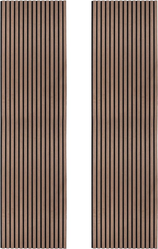 Akoestische Panelen Hout Naturel Grijs Eiken met Zwart Vilt