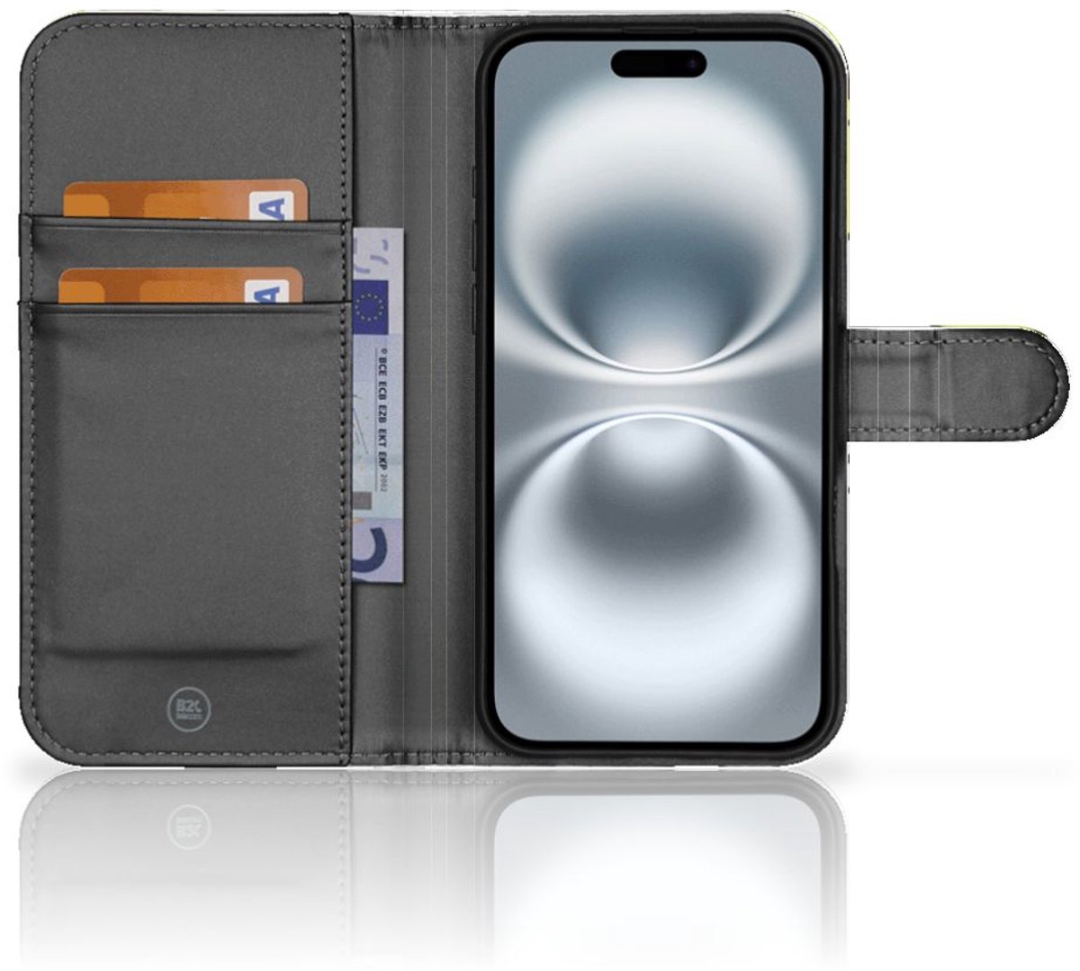 Boekhoesje voor iPhone 16 Plus Leuk Hoesje Avocado Singing