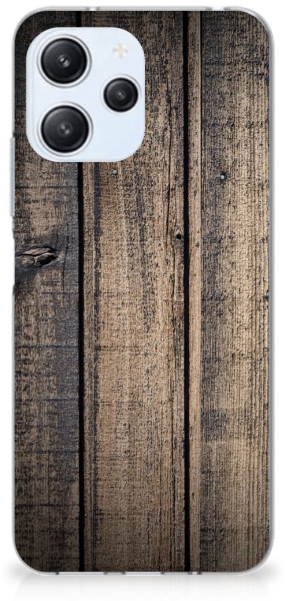 Xiaomi Redmi 12 4G Bumper Hoesje Steigerhout