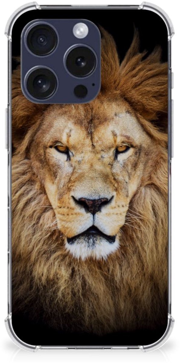 iPhone 16 Pro Max Case Anti-shock Leeuw