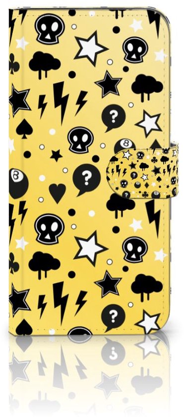 Téléphone Portable Couverture Standing pour Samsung Galaxy A56 Coque Punk Jaune