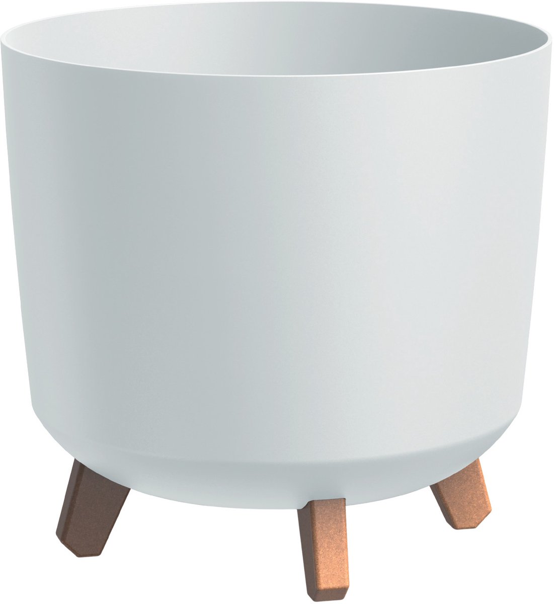 Prosperplast bloempot, op pootjes, irrigatie-inzetstuk, hoogte 28,5cm, wit, Gracia Tubus