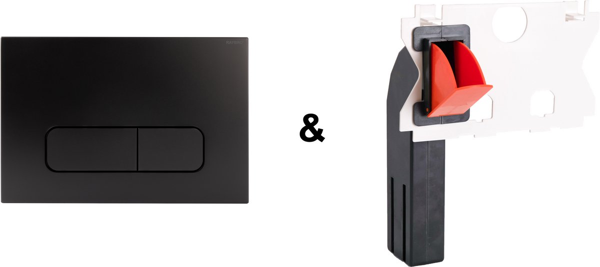 RAYBRO Mocha 35 Pack (Mocha 35 en RAYBRO Toiletblokhouder) - voor Geberit Delta inbouwreservoir (UP100) - Geberit Sigma (UP320 en UP300) - Rapotec - REZI, Kronenbach - JomoTech.
