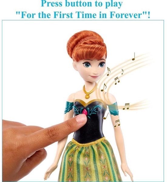 Frozen Anna Cantarina Muzikale Pop Meertalig Veelkleurig — afbeelding 3