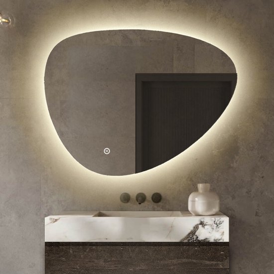 thumbnail: Cloud Irregular LED Badkamerspiegel Met Verlichting - Anti-Condens, Dimbare 3 Kleuren