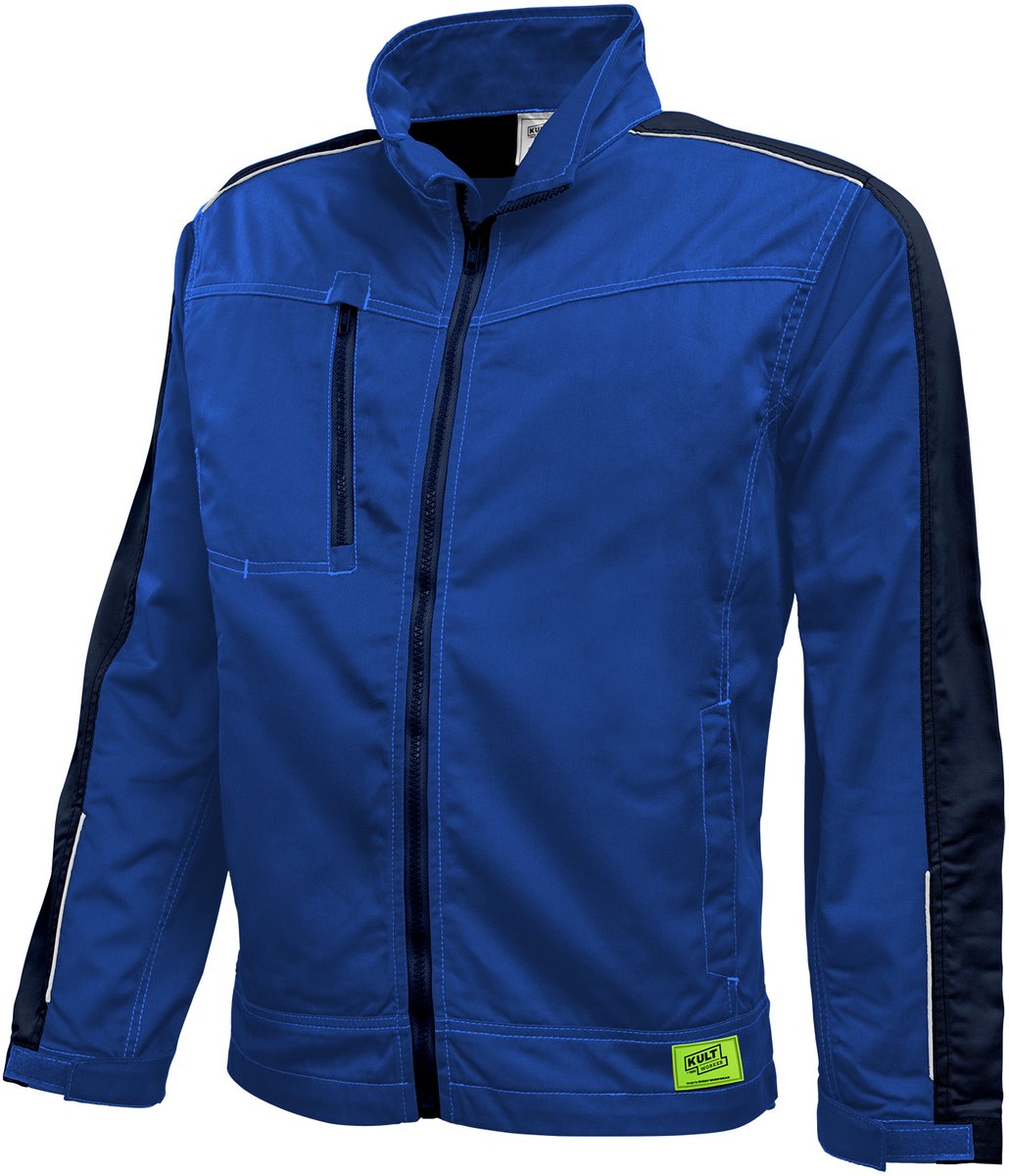 TMG KULT WORKER WORK Werkjas HEREN Veiligheidsjas Blauw - Cordura Versterkt - 270 GSM - Katoen Polyester Mix