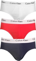 CALVIN KLEIN CK COTTON STRECH HIP BRIEF Onderbroek Mannen - Wit/Rood/Blauw