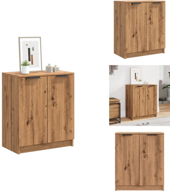 vidaXL Schoenenkast 28x27x102 cm bewerkt hout artisanaal eikenkleurig, opbergrek voor schoenen, opbergstellage voor schoenen, schoenenordener