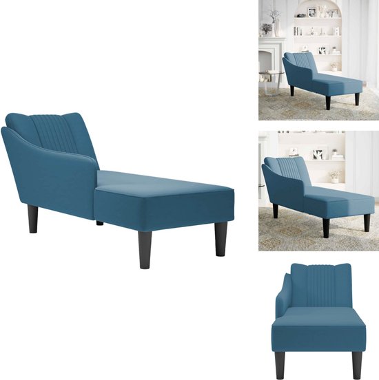 Chaise longue fluweel donkergrijs kopen | Comfort en stijl
