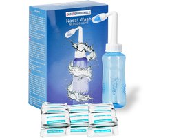 Comformidable® Neusdouche - 90 x Spoelzout - Verlichting van Verstopte Neus – Neusdouche Volwassenen - Nasaal Spoelzout - Neusreiniger – Zoutoplossing – Neusspoeler – Neus Douche