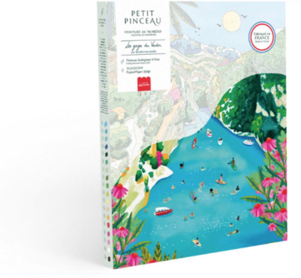La Petite Epicerie Painting by Number Kit "GORGES du VERDON" 329g H33xW25.5xL3.5cm genummerde schilderijenset | Creatieve | Hobbyset | kinderen en volwassenen