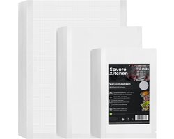Savoré Kitchen Vacuumzakken Voedsel - Meerdere maten - 150 stuks - Vacumeerzakken - Vacuum en sous vide zakken - BPA vrij