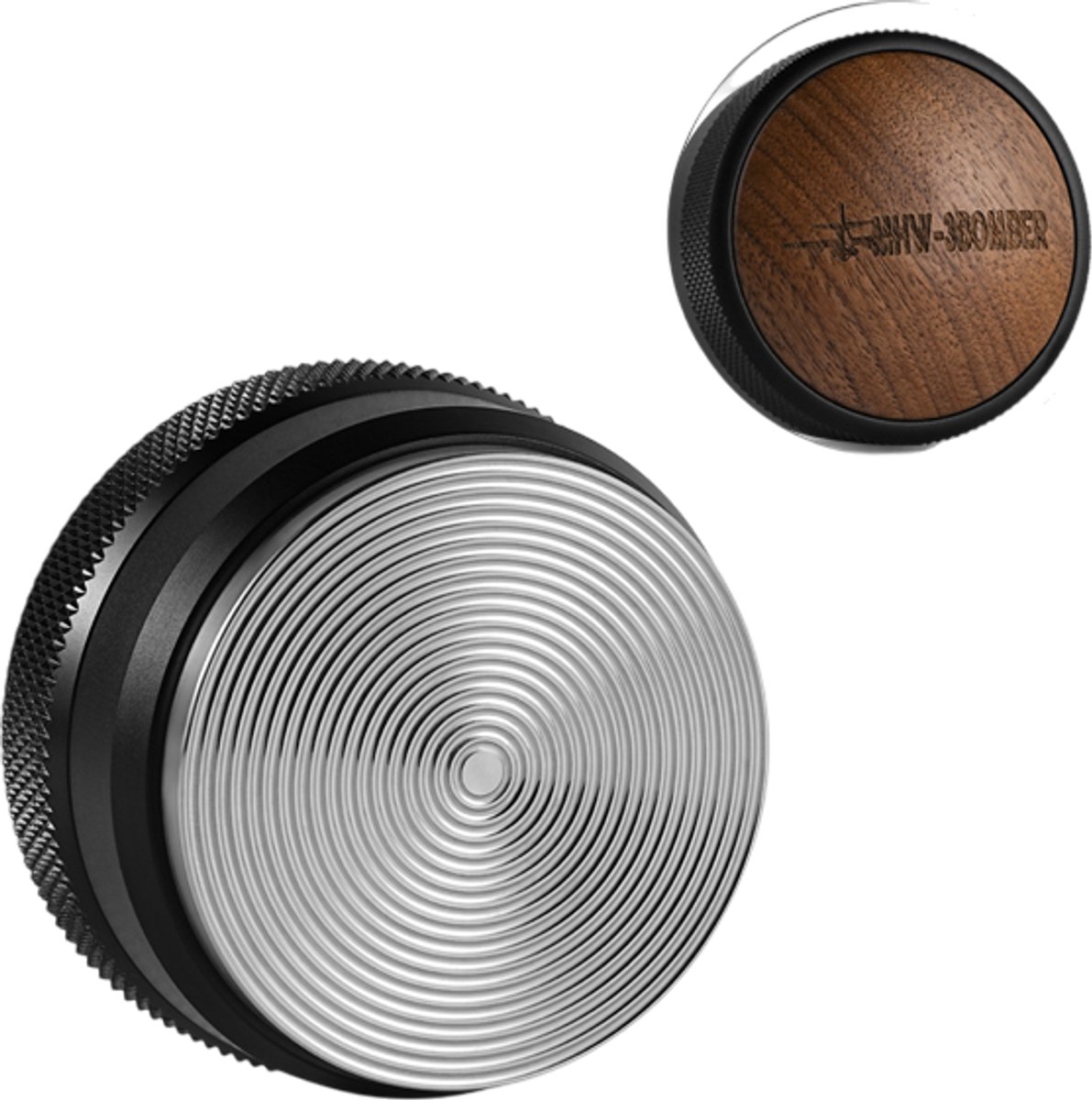 MHW-3BOMBER CD tamper – 58 mm metalen tamper met houten afwerking