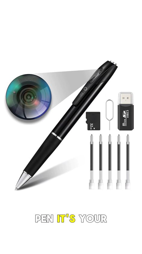 Spy pen - Spy camera - Spy recorder - Verborgen camera - 32GB - 1080p - Niemand zal Spy pen - Spy camera - Spy recorder - Verborgen camera - 32GB - 1080p - Niemand zal