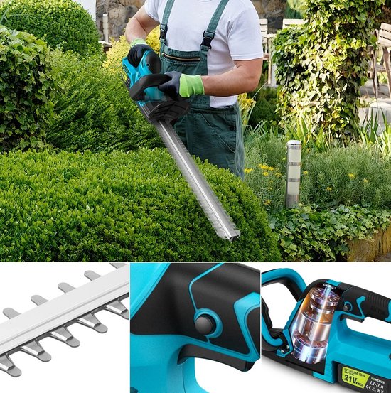 Betaalbare Goederen® Heggenschaar - 2 accu's - heggenschaar accu - heggenschaar electrisch - heggeschaar met accu - heggenschaar telescopisch van Merkloos	 — afbeelding 5