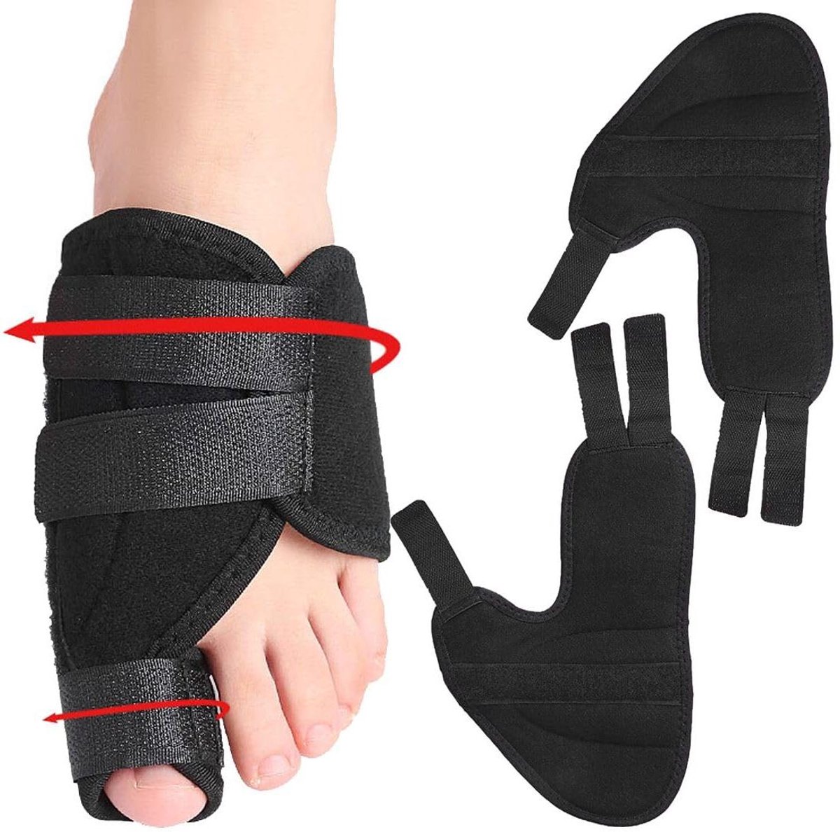 Goedkoopste Hallux Valgus Correction - 1 Pair Transparent Toe Separators Large Toe Straightener - Non-Surgical Treatment