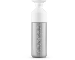 foto van Dopper Thermosfles Insulated Drinkfles - Pebble Peach of Silver - 580 ml