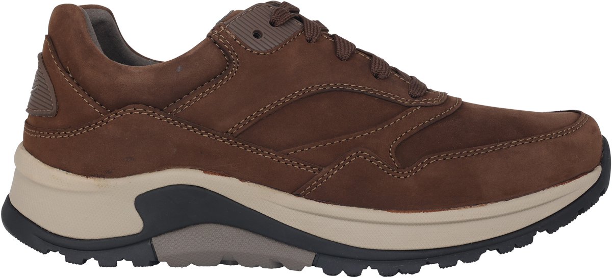 Pius Gabor rollingsoft sensitive 8000.15.13 - heren rollende wandelsneaker - Bruin - maat 47 (EU) 12 (UK)